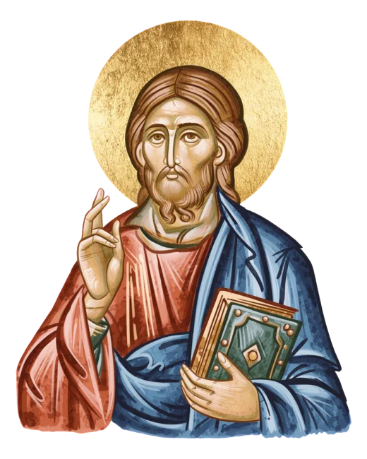 Soft devotional artwork representing Orthodox prayer